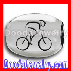 european bike sterling silver beads cycling-track charms
