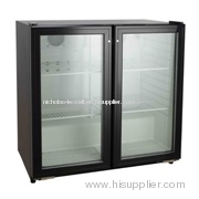 258L plastic swing door bar cooler