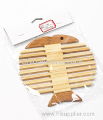 Wooden Pan Mat With Fish Shape