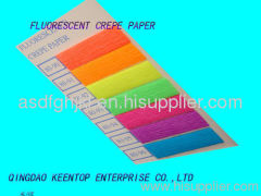 fluorescent crepe paper