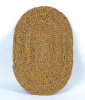 Door Mat From Straw Oval Shape