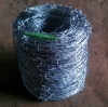 galvanized barbed wire