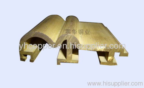 Brass alluy extrusion for doors and windows
