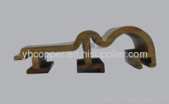 Brass profiles extruded decoration material