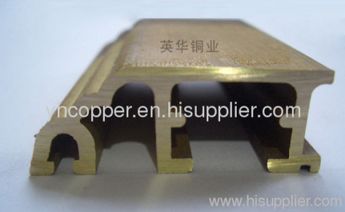 Brass extruded decorative materials,extruded into different shapes ,cross-sectional deimension range of 5mm to 180mm