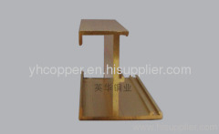 Brass extrusion for decorative materials
