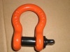 drop forged Bow type anchor shackle