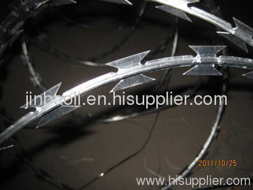 stainless razor barbed wire mesh
