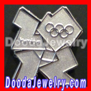 silver european 2012 olympic symbol beads wholesale
