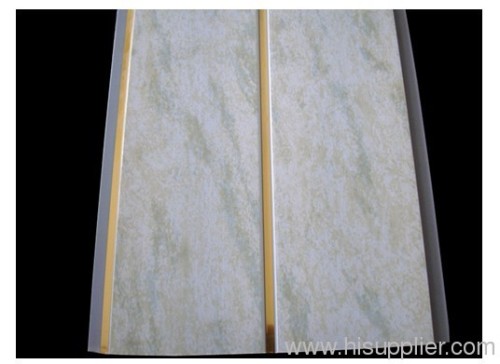 pvc ceiling board with one golden groove in the middle