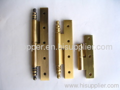 Brass hinges is made of copper profiles
