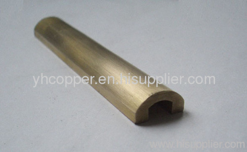 Brass profiles extruded into different shapes and lengths,cross-sectional dimension range of 5mm to 180mm