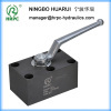 PKH hydraulic oil steel ball valve in manifold mounting type