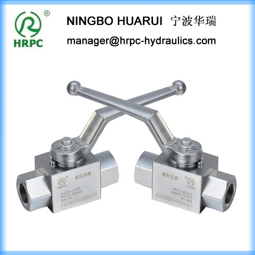 hydraulic male or female threaded high pressure 2 way carbon steel ball valve