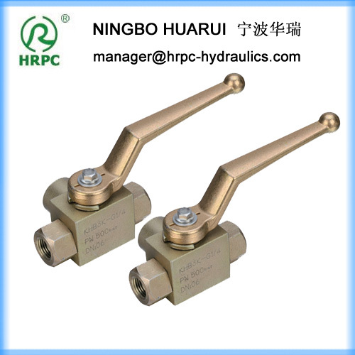 high pressure female threaded connection 3-way ball valve