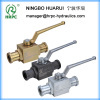 flanged SAE full bore hydraulic high pressure ball valve