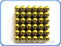 golden coated magnet ball