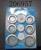 6pcs Stainless Steel Sink Strainers with 3pcs Cover
