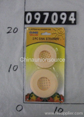 2pcs Economy Plastic Sink Strainer