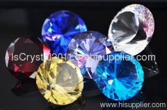 100mm crystal clear diamond paperweight