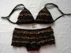 Leopard Ruffled lace -- Bra Sext