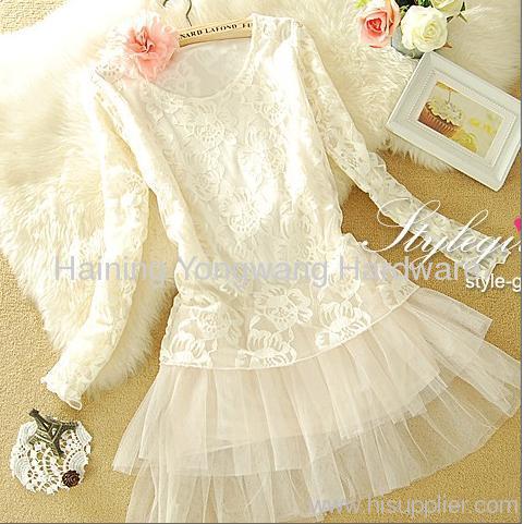 Winter elegant lace dress