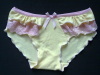 Super Soft mesh panty with ruffled lace