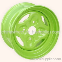 yellow wheel rims