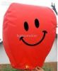 Red smile face sky lanterns, christmas lanterns, wedding lanterns