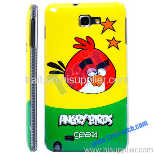 Cartoon Bird Pattern Design Protective Hard Case for Samsung Galaxy Note i9220 (Yellow)