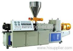 Double screw plastic extruder