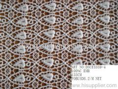 cortton emboridery lace fabric