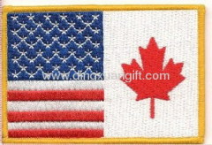 Embroidery flag patch