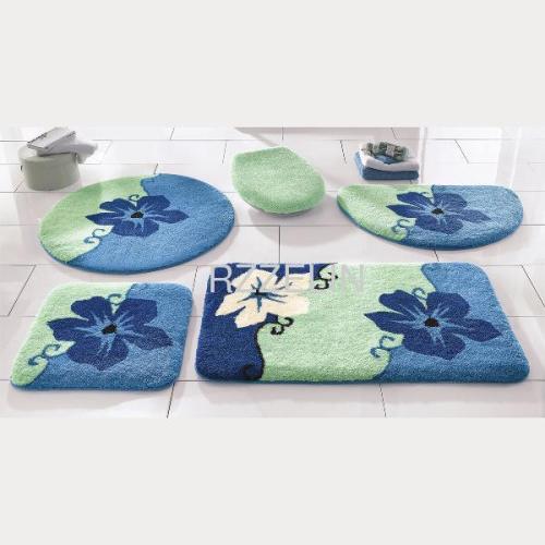 acrylic tufted bathroom set mat