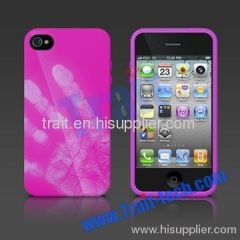 Fantastic Heat Discoloration PC Hard Case for iPhone 4/iPhone 4S