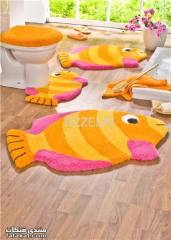 acrylic tufted bath room set mats