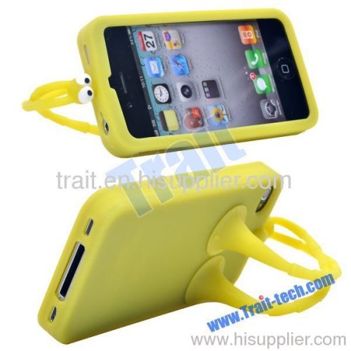 2012 New Golio/GUOGUO/Gampsocleis Inflata Uv Silicone Case for iPhone 4S/iPhone 4 (Yellow)
