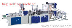 SHXJ-C full automatic T-shirt hot sealing cold cutting bag making machine