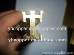 Brass extrusion make into different shapes and lengths