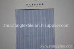100%Cotton Yarn Dyed Blue Stripe Woven Fabric