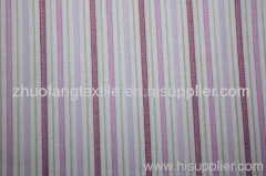 100%Cotton Yarn Dyed Purple Stripe Woven Fabric