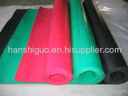 2-22Mpa natural rubber sheet with black, brown, beige, red, green color