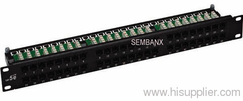 1U 48 port Cat5e Patch panel