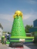 Funny Inflatable Climbing Wall With Green Color