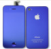 For iphone 4G/4S Colour Plating Mirror LCD Digitizer Back Housing Full Assembly