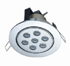 High power LED recessed swivel downlights