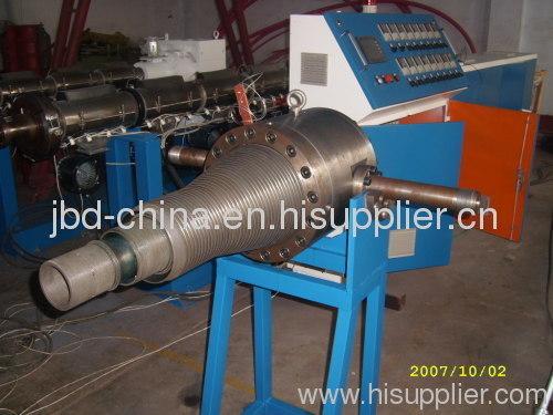 HDPE double wall corrugated pipe production line