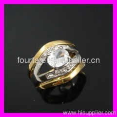 2012 new attractive design gold plated zircon ring 2320095