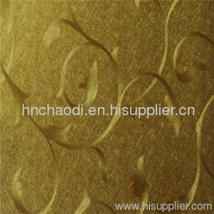 golden flower design laminated pvc wall panel