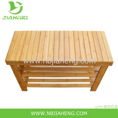 3-tier bamboo shoe shelf